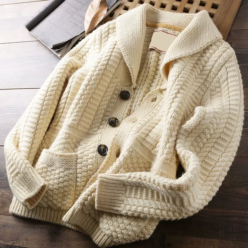 Raffael Mandarin Collar Cardigan