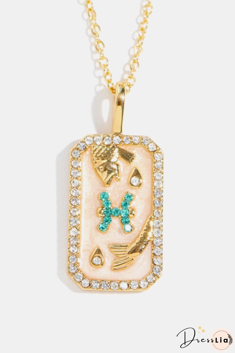 Rhinestone Constellation Pendant Copper Necklace