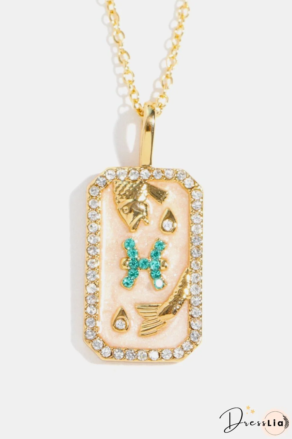 Rhinestone Constellation Pendant Copper Necklace