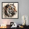 Diamond Painting -DIY Round Drill Stone Art Tiger(40x40cm)