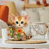 2D Flat DIY Cat Acrylic Shaking Head Diamond Painting Tabletop Ornaments Kit