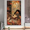 (45*75cm)Girl - Round AB Drill Diamond Painting