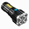 IPX4 Waterproof Torch Light with 4 Modes with COB Work Light for Hiking Camping