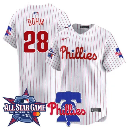 Youth Philadelphia Phillies #28 Alec Bohm White 2026 MLB All-Star Jersey