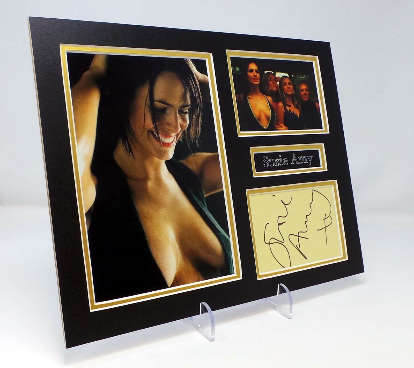 Susie Amy Signed Mounted Photo Poster painting Display AFTAL COA Scarlett Morgan in Hollyoaks