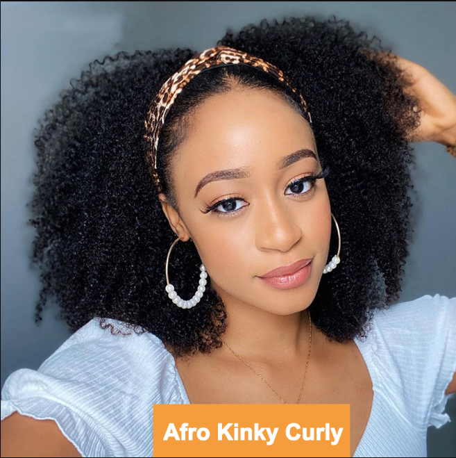 Jewtribute Hair®|Brazilian Kinky Curly Headband Wig
