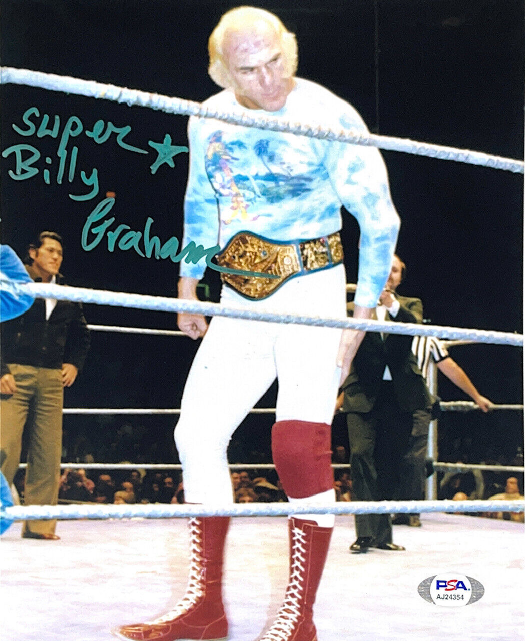 WWE BILLY GRAHAM HAND SIGNED AUTOGRAPHED 8X10 Photo Poster painting WITH PSA DNA COA RARE 27