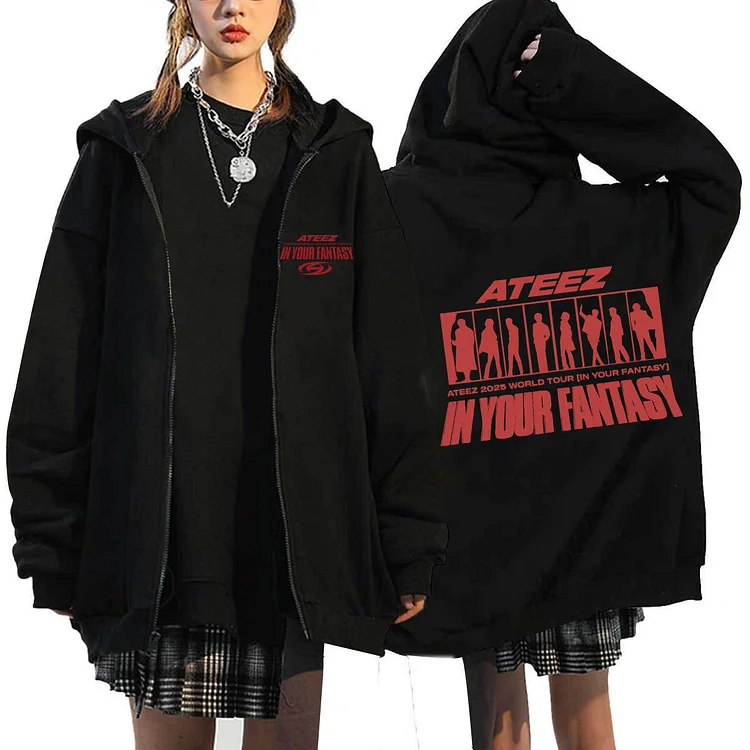 2025 ATEEZ IN YOUR Fantasy Creative Zip UP Hoodies