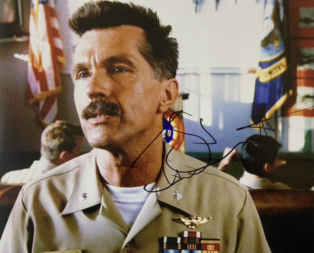 TOM SKERRITT HAND SIGNED 8x10 Photo Poster painting TOP GUN MOVIE AUTHENTIC AUTOGRAPH RARE