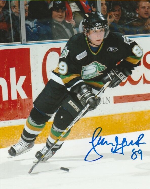 SAM GAGNER SIGNED LONDON KNIGHTS OHL 8x10 Photo Poster painting! DETROIT RED WINGS Autograph