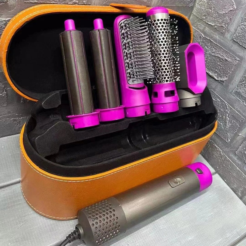 Five-in-one Curling Iron Hair Comb Multifunctional Straight Roll Dual-purpose Hot Air Comb Automatic Curling Iron Manufacturers