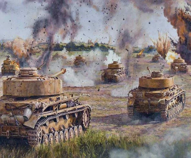 Panzer in War - Military Paint By Numbers