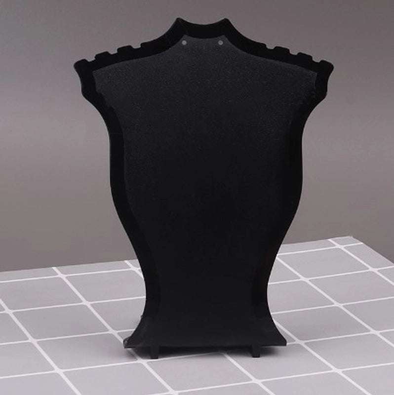 Minimalist Square Solid Color Neck Plastic Jewelry Rack