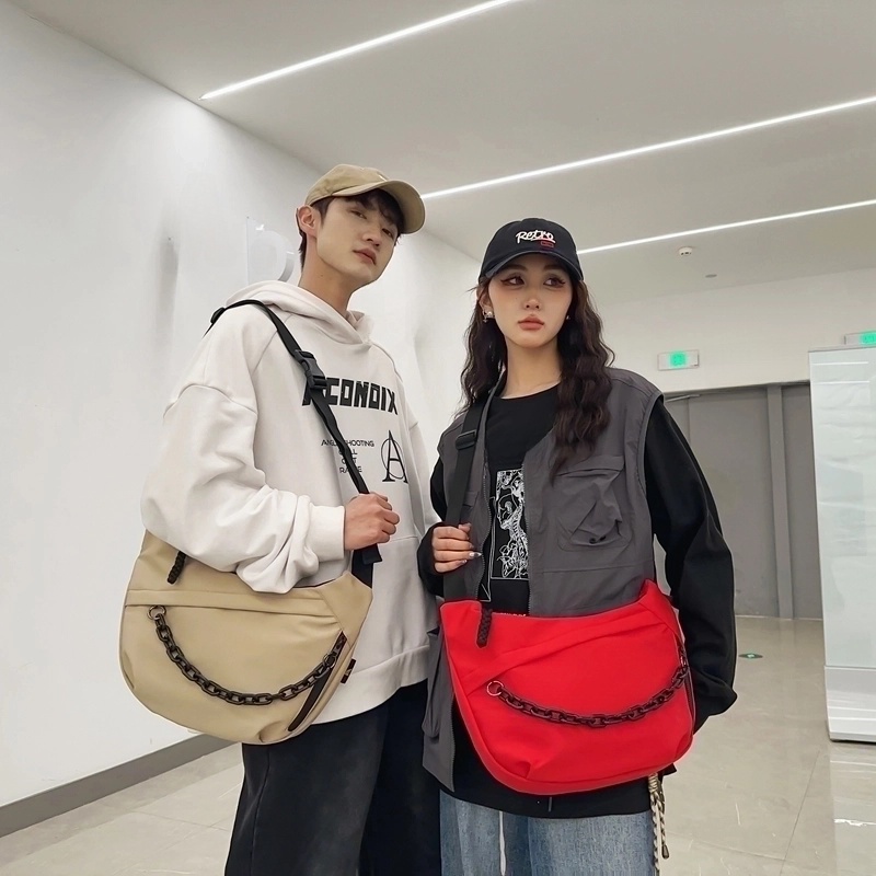 Unisex Nylon Solid Color Classic Style Sewing Thread Chain Zipper Mountaineering Bag