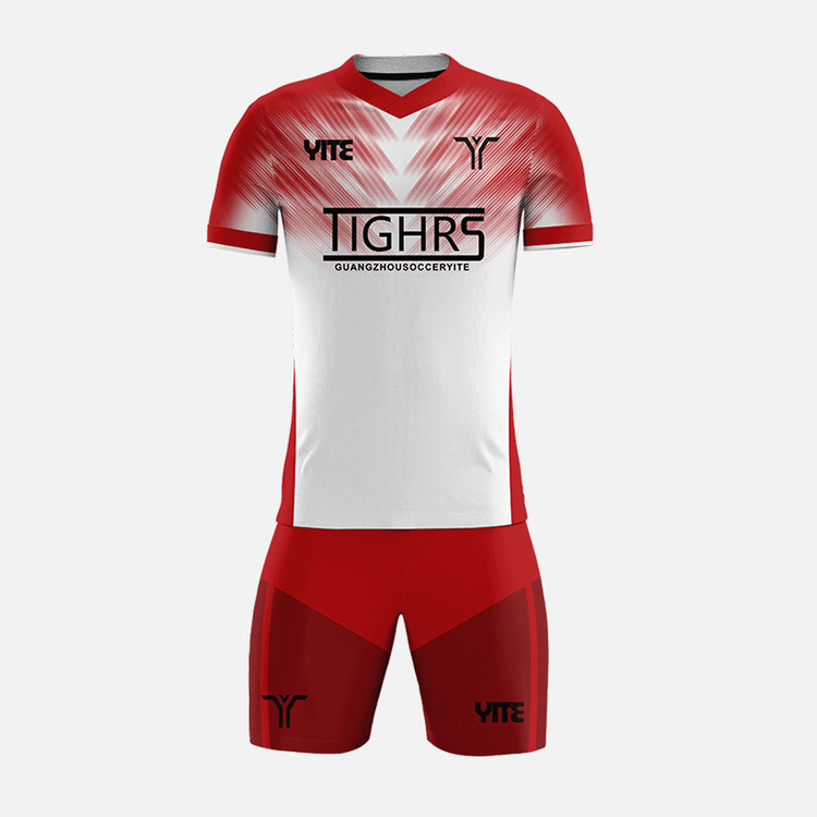 YITE | YTZQ160-White  And Red Soccer Uniforms