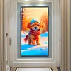 uk.everydayedeals (Limited Stock)Diamond Painting - Full Round - Dog in the Sunshine Snow(40*70cm)