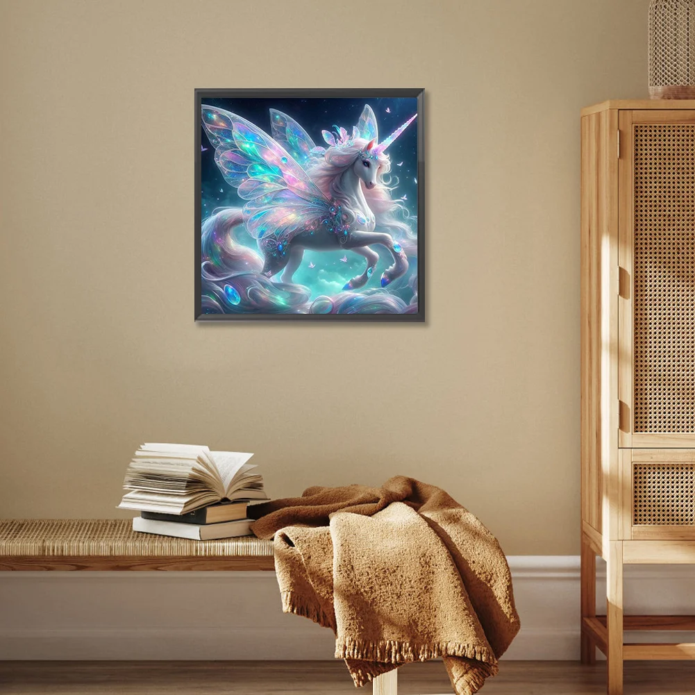 Diamond Painting - Full Round Drill - Dream Unicorn(Canvas|30*30cm)
