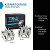 TRQ Rear Brake Caliper Set Compatible with 2005-2006 Honda CR-V