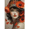 (Multi-Style) Rose Woman-11CT Stamped Cross Stitch 40*55/40*60cm