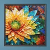 Diamond Painting-DIY Full Round Drill Stained Glass Flower(40*40 CM)