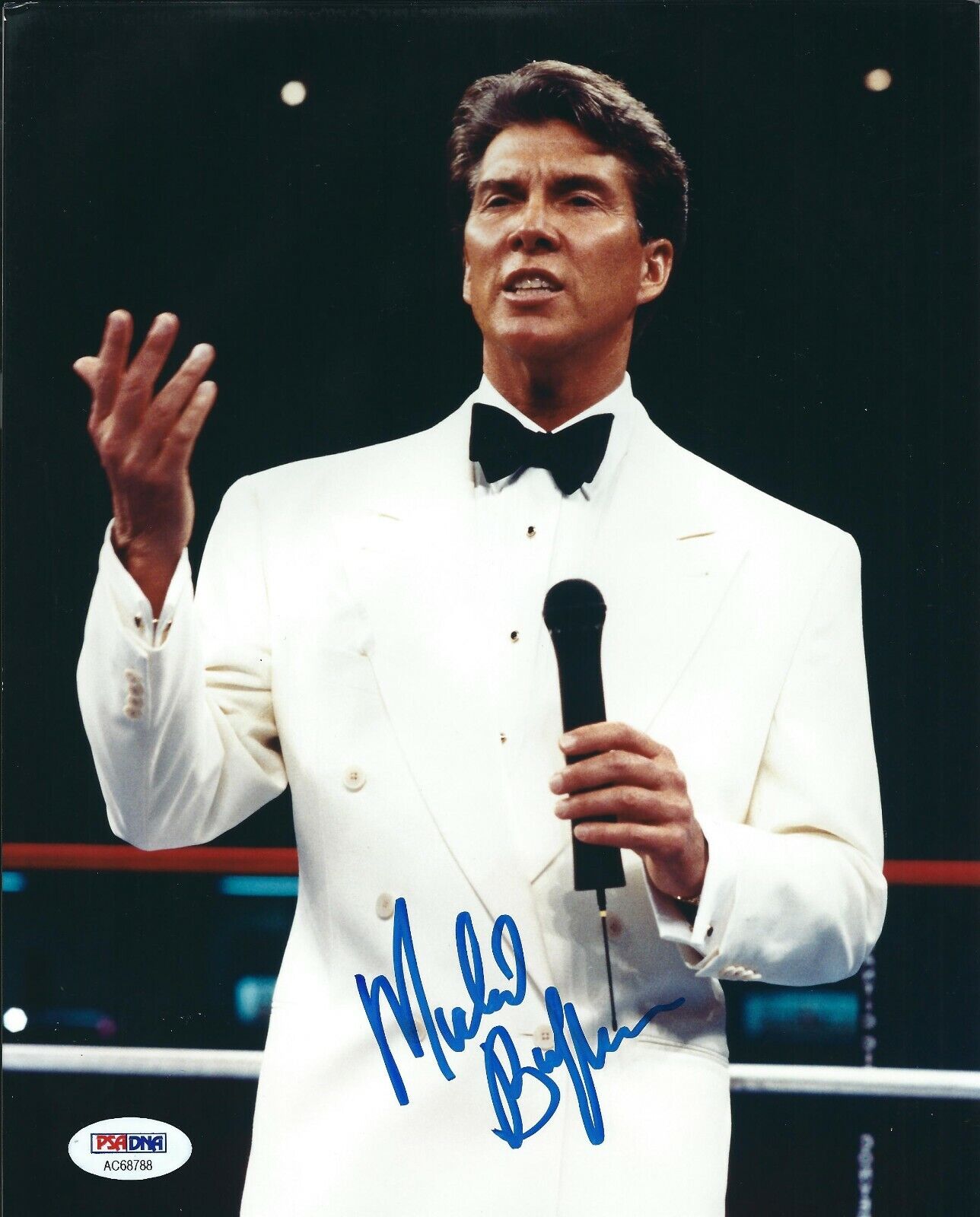 Michael Buffer Signed 8x10 Photo Poster painting *Lets Get Ready To Rumble PSA AC68788