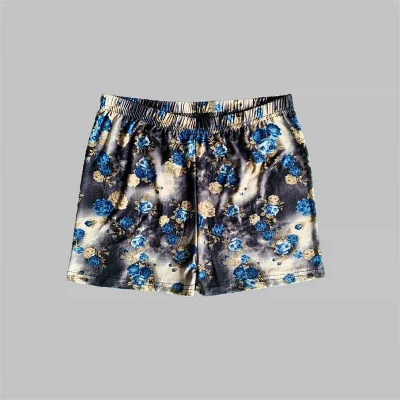 CUHAKCI Casual Short Summer Women Jogging Sexy Leopard Gym Fitness Elastic Waist Printed Push Up Sports