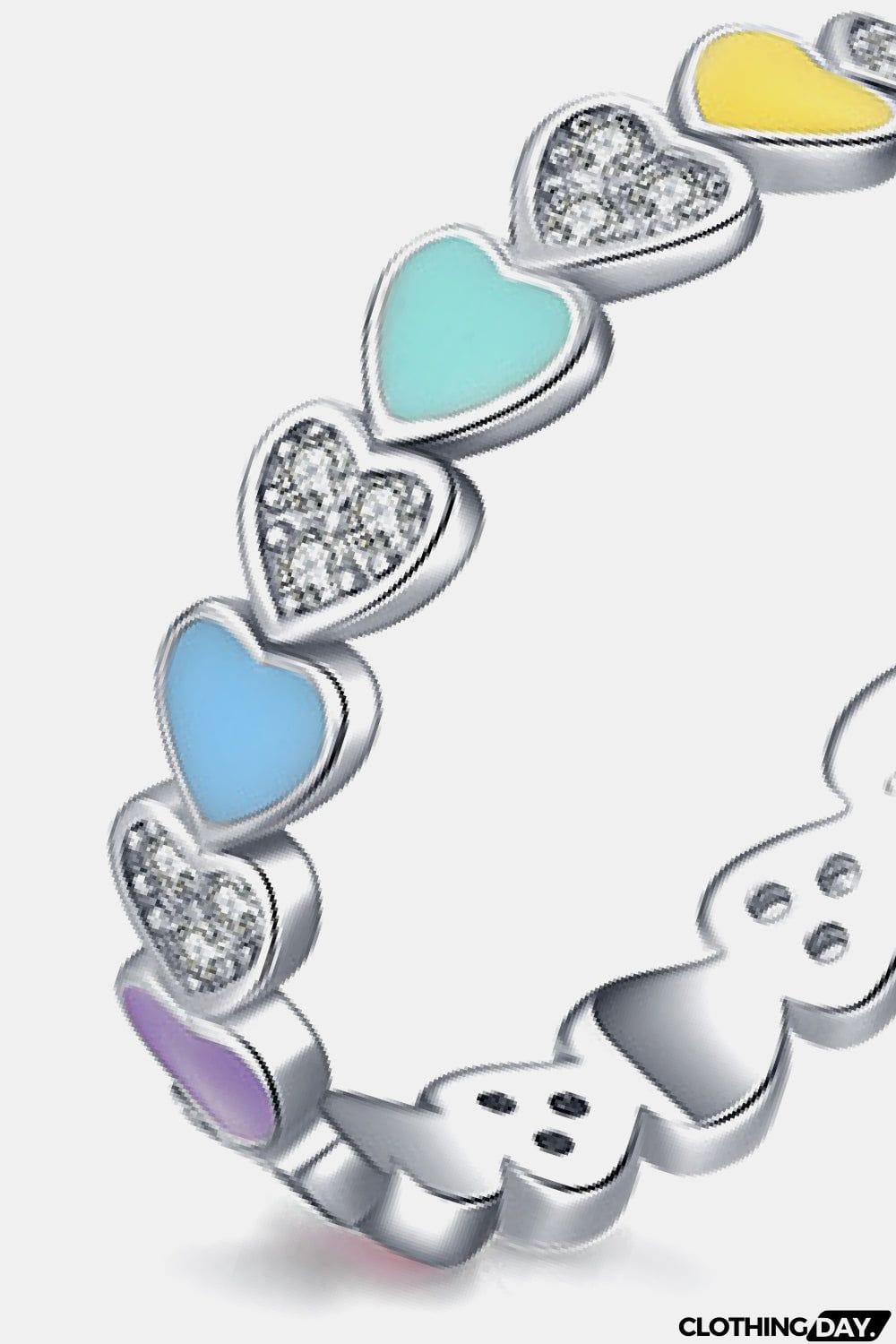 Heart Shape 925 Sterling Silver Zircon Ring