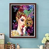 >SALE<Masked Woman 5D DIY Diamond Painting Special-shaped Partial Drill Decor (UP313)