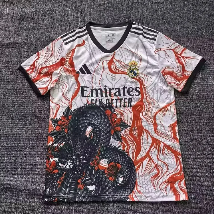2025-26 Real Madrid Dragon White - Jersey - Fan Edition