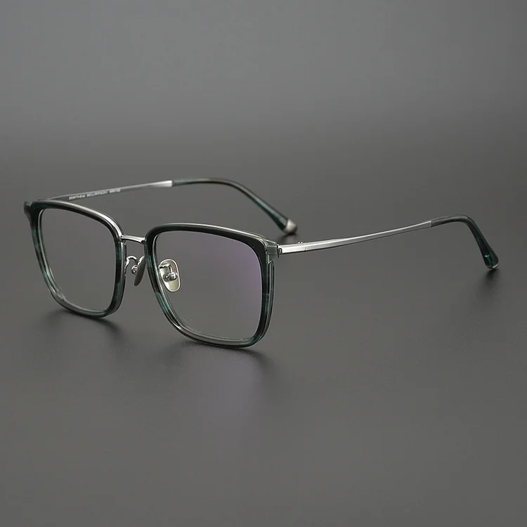 Japanese and Korean Style Ultra-light Pure Titanium Glasses Frame Myopia Eyeglasses  for Wide Face
