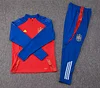 Joyfball 2024/2025 Spain Half-Pull Training Suit red Jersey 1:1 Thai Quality Set