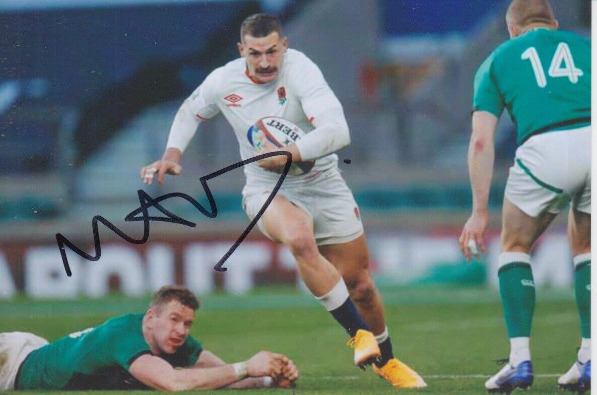 JONNY MAY HAND SIGNED 6X4 Photo Poster painting ENGLAND RUGBY UNION AUTOGRAPH