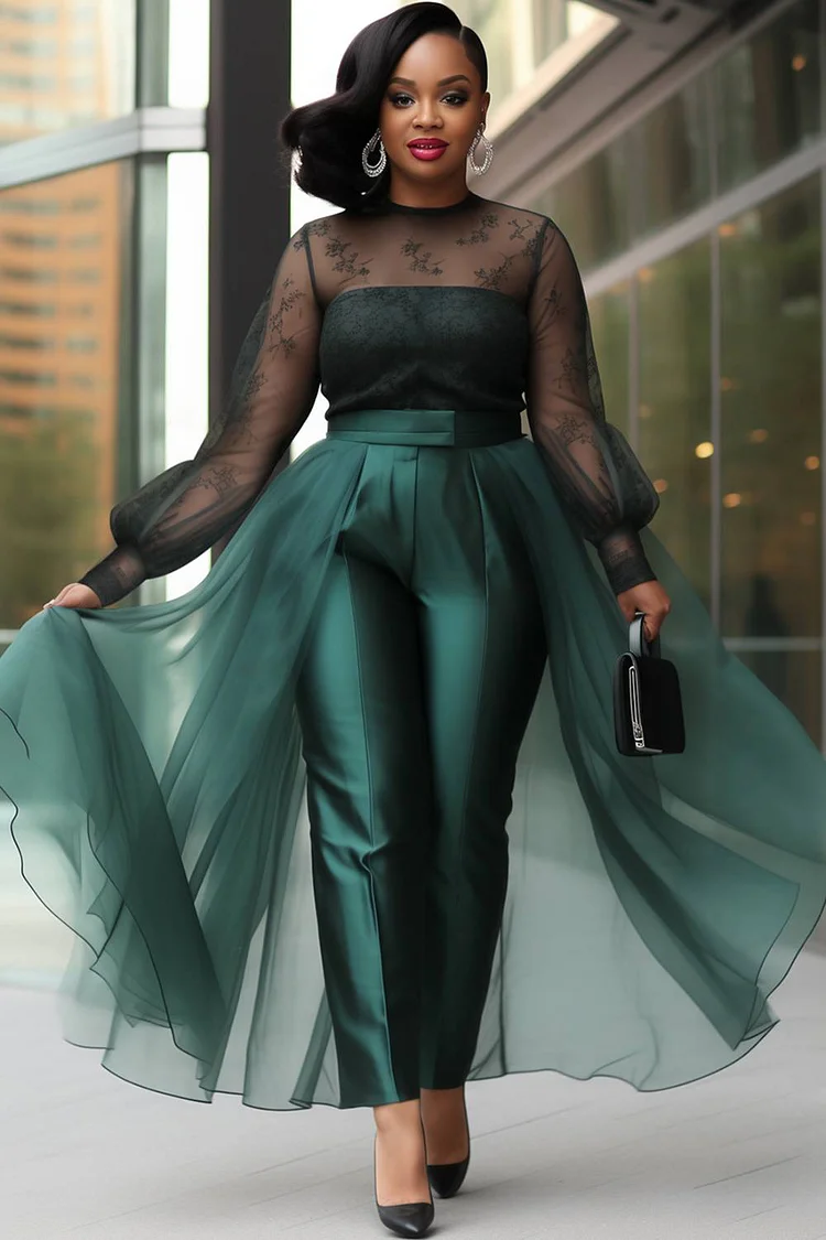 Plus size prom jumpsuit best sale