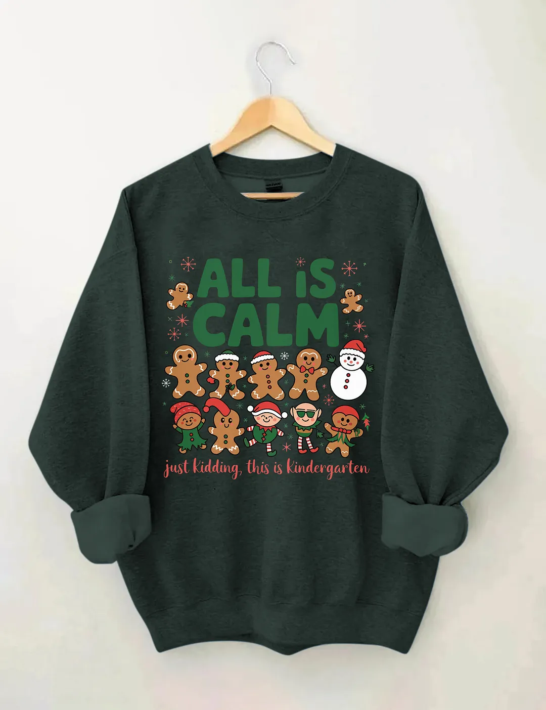 Kindergarten Teacher Christmas Sweatshirt
