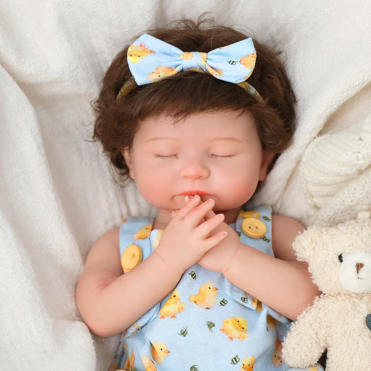 Babeside Liors 12"/16" Realistic Silicone Sleeping Baby Little Infant Girl Best Gift for Kids