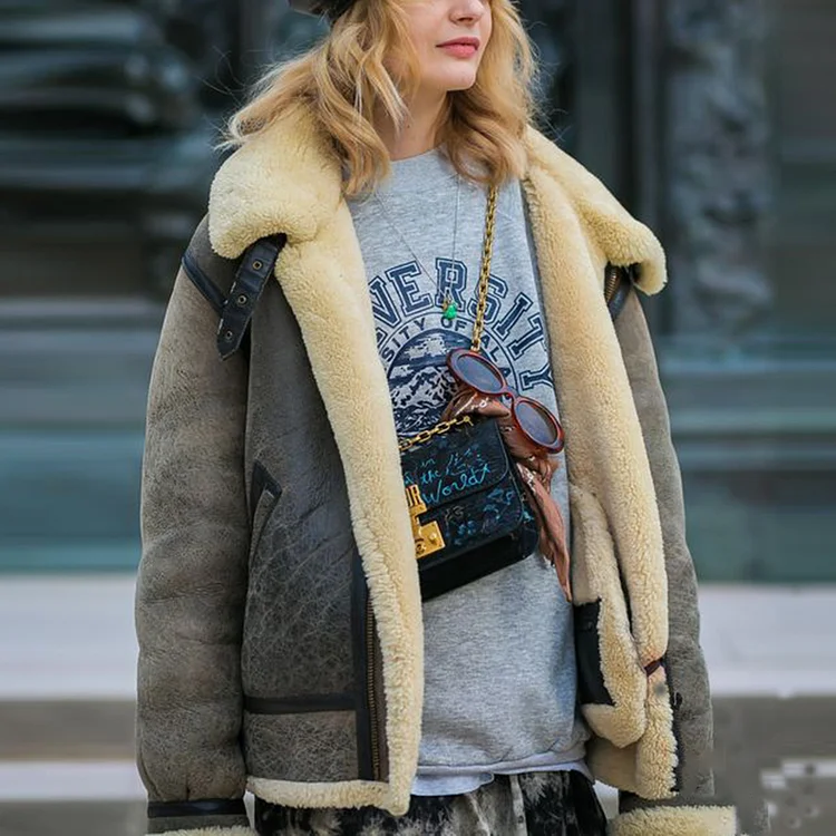 Fashion Casual Long-sleeved Top Coat