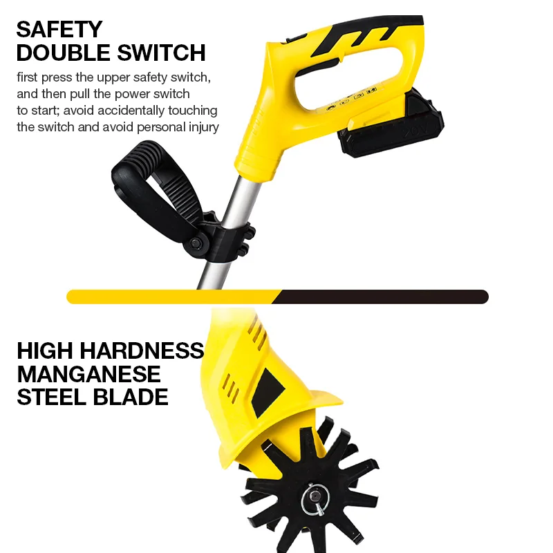 SAKER&reg; Cordless Tiller Cultivator