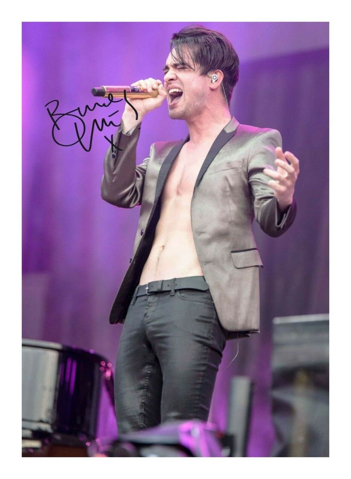 BRENDON URIE - PANIC AT THE DISCO AUTOGRAPH SIGNED PP Photo Poster painting POSTER