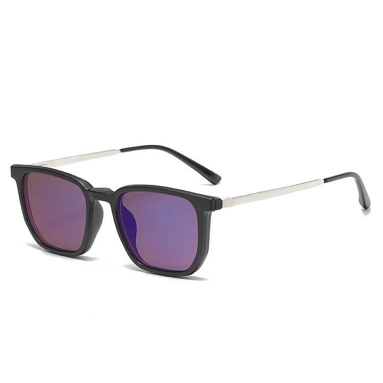 VCKA Myopia Magnetic Clip Sunglasses Women Glasses Frame Men Optical Prescription Eyeglasses Rectangle Polarized -0.5 TO -6.0