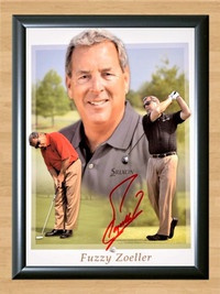 Fuzzy Zoeller Golf Signed Autographed Poster Photo Poster painting Memorabilia A2 16.5x23.4