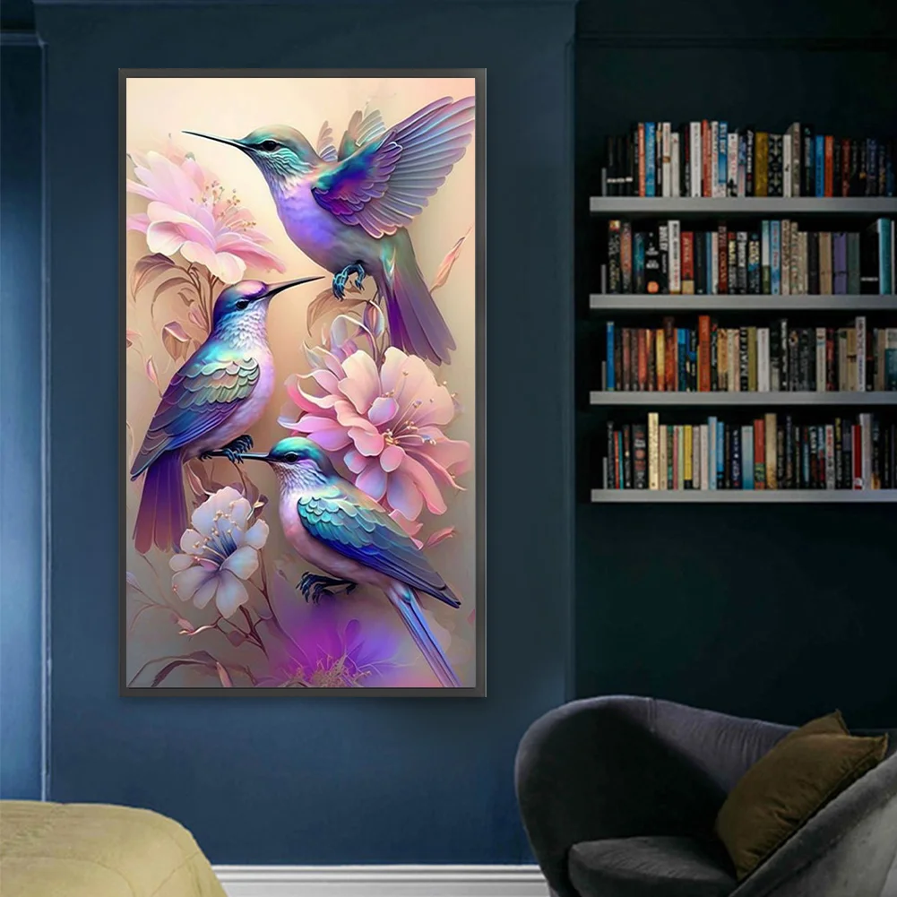 Partial AB Diamond Painting - Full Square Drill - Hummingbird(Canvas|45*75cm)