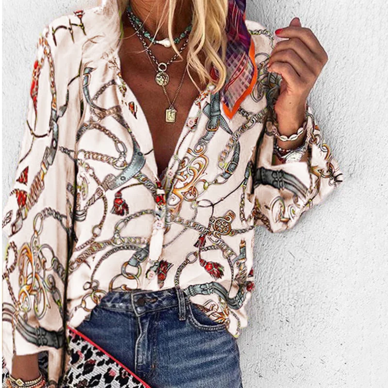 Fashion Retro Print Shirt