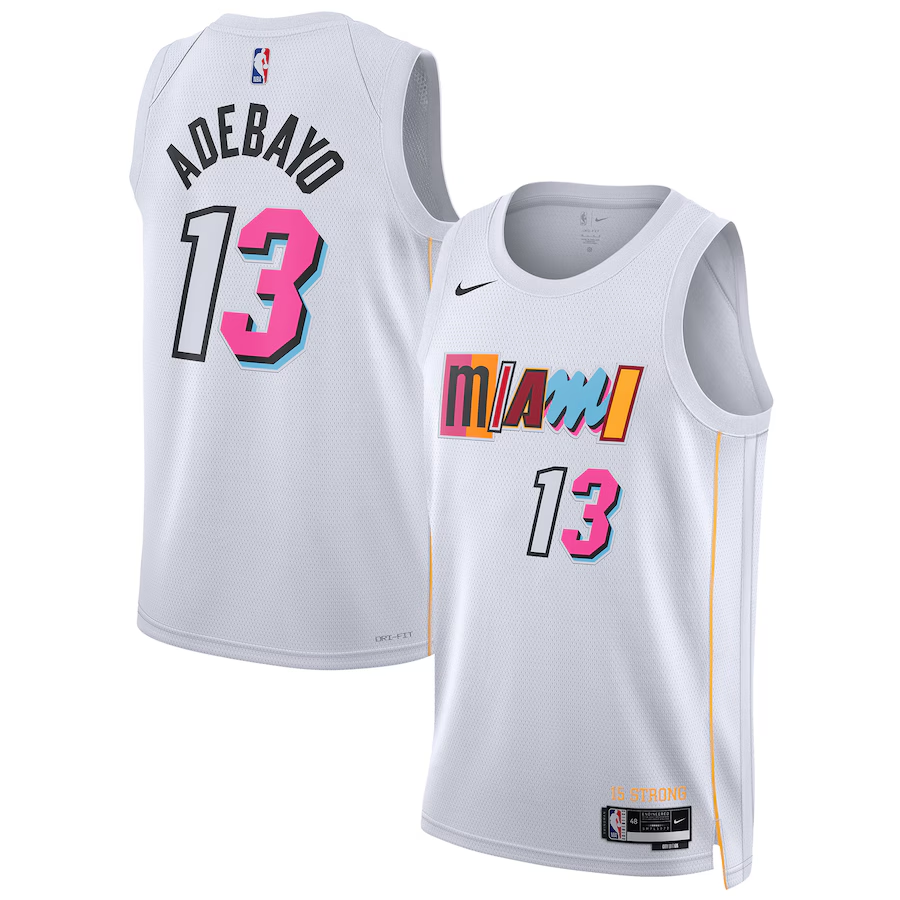 Miami Heat Bam Adebayo  White 2022/23 Swingman Jersey - City Edition mysite