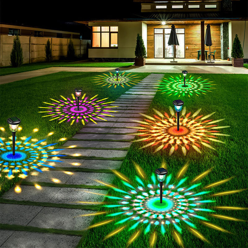 Solar Colorful Garden Lights(2 Packs)