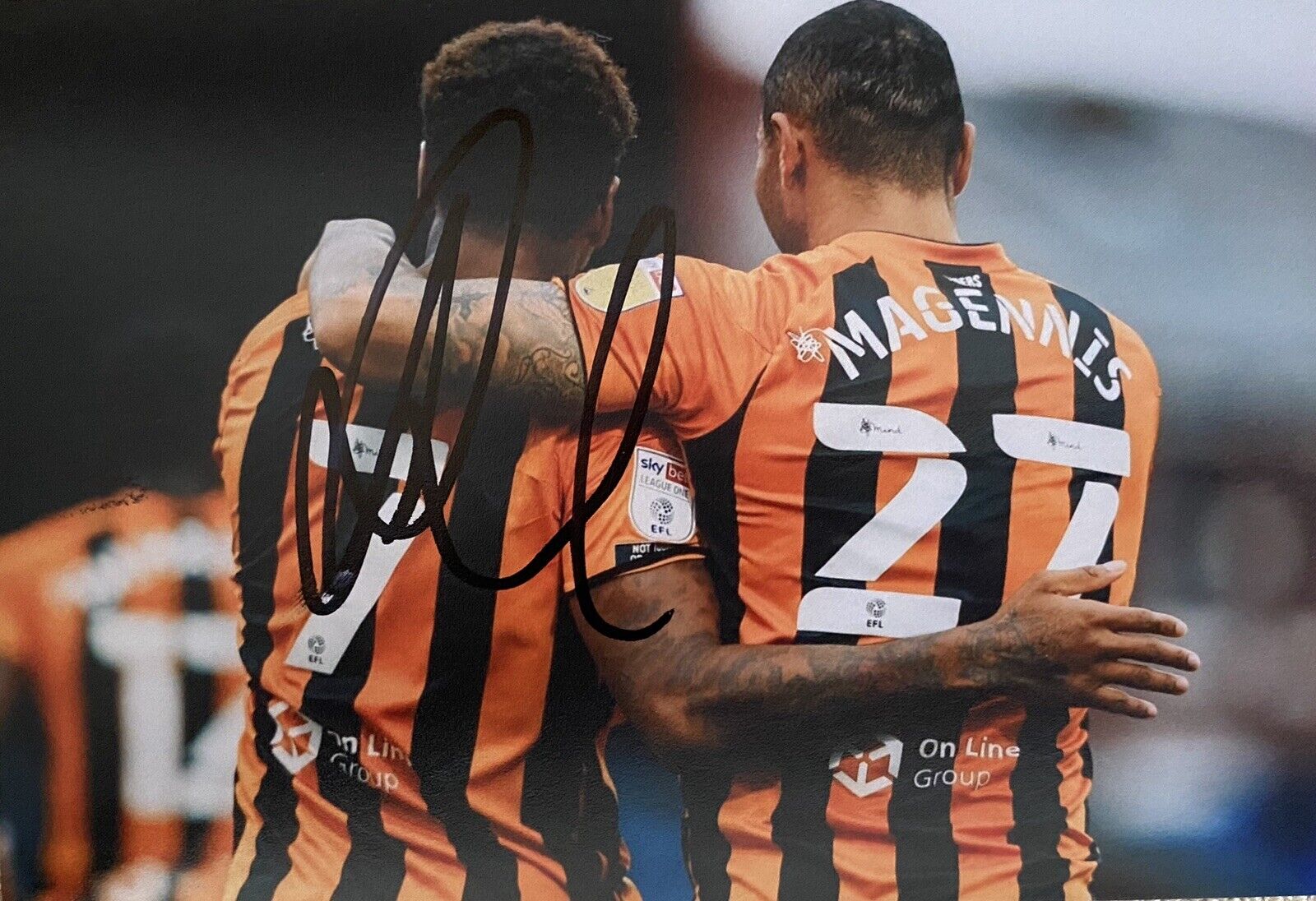 Josh Magennis Genuine Hand Signed Hull City 6X4 Photo Poster painting, See Proof
