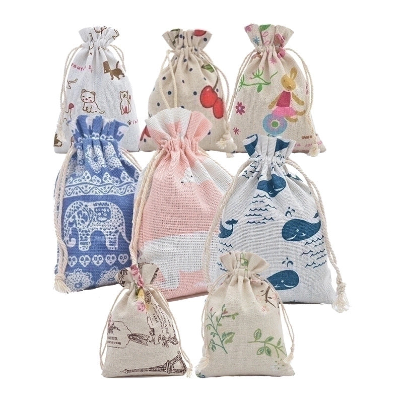 Valentine's Day Cute Animal Flower Cotton Daily Gift Bags