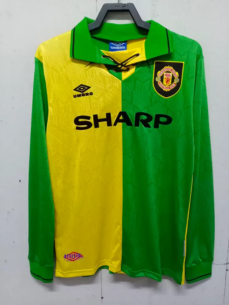1992-94 Manchester United Away Long Sleeve Retro Shirt