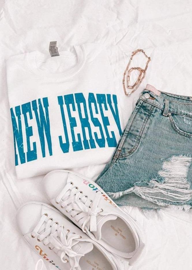 NEW JERSEY CREWNECK August Lemonade August Lemonade