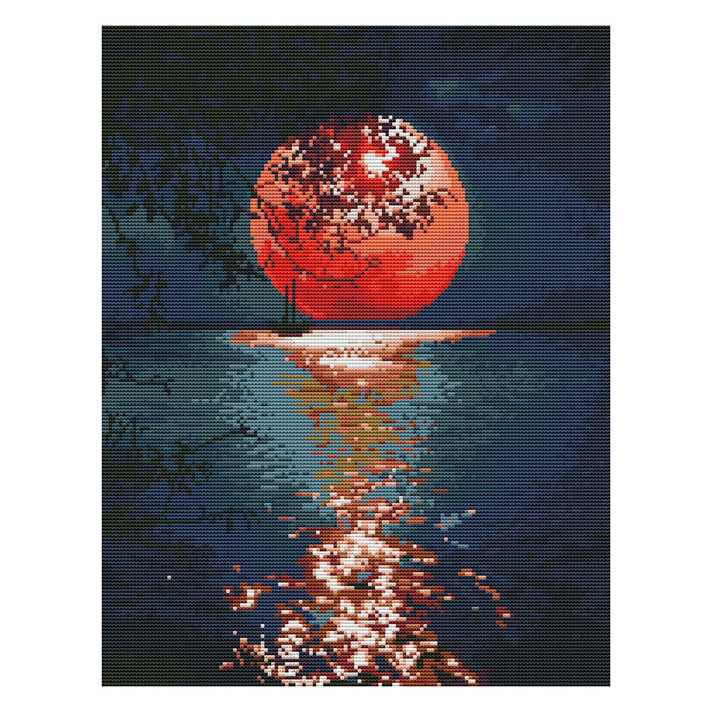 

Landscape - 11CT Stamped Cross Stitch - 50*40CM, 501 Original