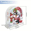 Diamond Painting Acrylic Penguin Snowman Christmas Napkin Holder Set